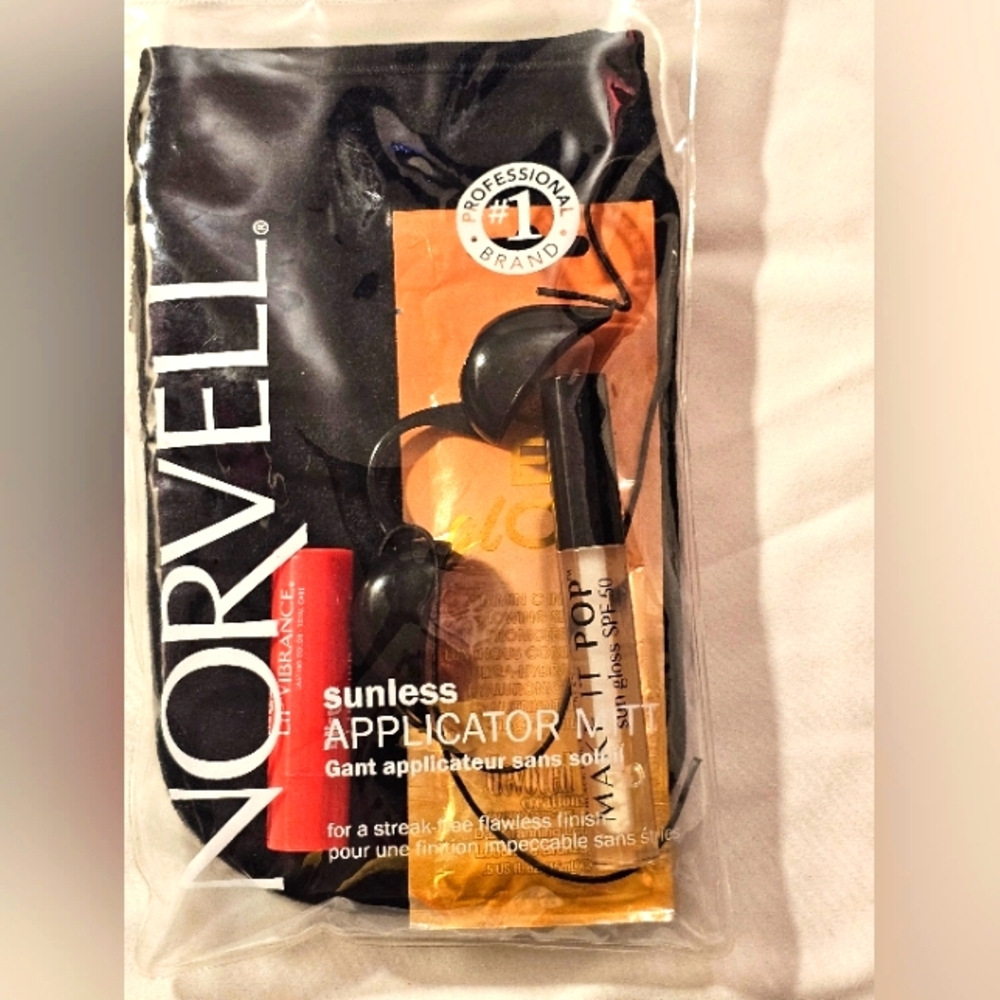 Norvell Devoted Creations Sunbed tanning lotion goggles kit CEO Glow